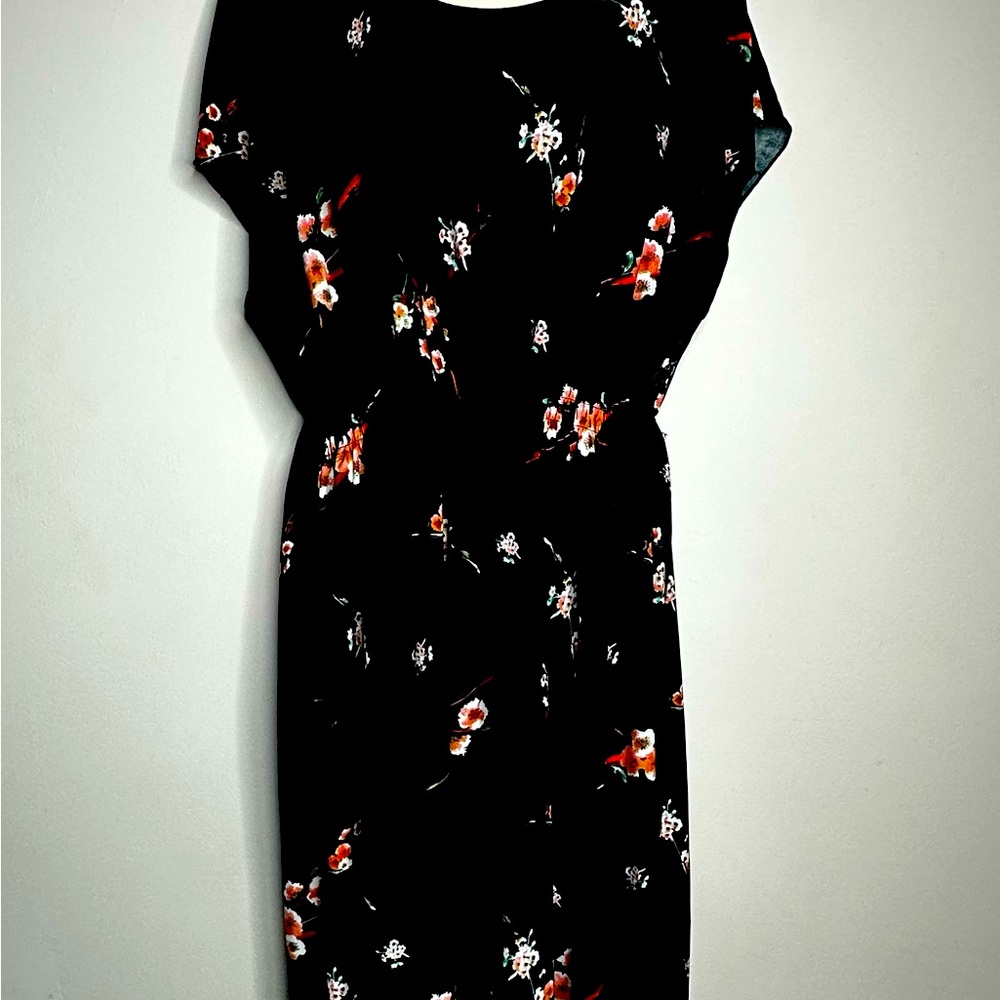 Young USA Floral Gray Dress
